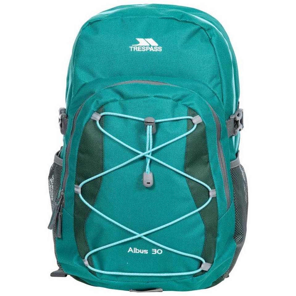 image 1 of Trespass Albus 30 Litre Casual Rucksack/Backpack | Green | Ocean Green | One Size | 1