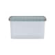 image 3 of Wham Clip 5x 14L Rectangular Plastic Storage Boxes with Clip Lock Lids. Ideal for Home, Office, Toys & More - Clear/Green Milieu | Green | Green Milleu | 5