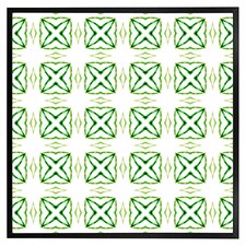 Green extraordinary boho chic summer design (Picutre Frame) Black | XL
