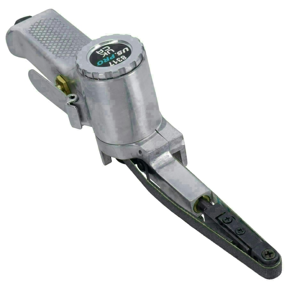 image 1 of 10mm Wide Air Finger Belt Sander Power File Detail Sanding Paint Rust Removal