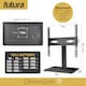 image 6 of Futura 24-60 Inch Universal TV Table Stand, Swivel & Height Adjustable 45kg Load Black