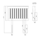 image 4 of 4ft Small Double pure white wood headboard,bed head end, head board.Wood, wooden shaker style White | 4ft Small Double
