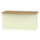 image 7 of Lancaster Blanket Box / Chest in Cream Ash & Oak (Ready Assembled) | Cream | Cream Ash & Oak
