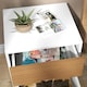 image 8 of HOMCOM Bedside Table with 2 Drawers for Bedroom, Living Room