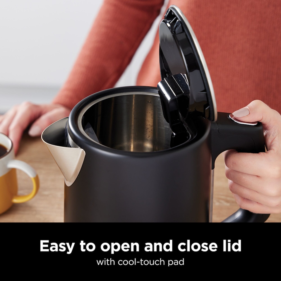 image 1 of Ninja KT200UK Perfect Temperature Kettle Black with Stainless Steel