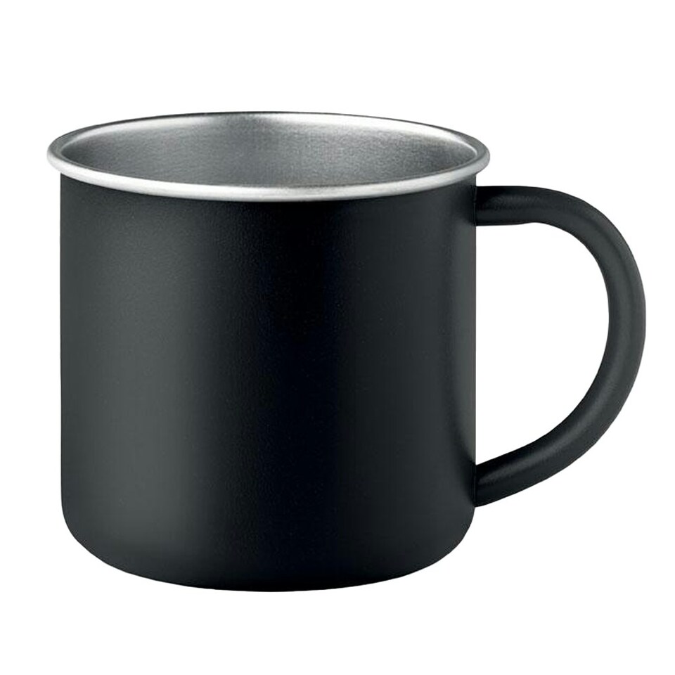 image 1 of MidOcean Caribu Recycled Stainless Steel 300ml Mug - Black - One Size