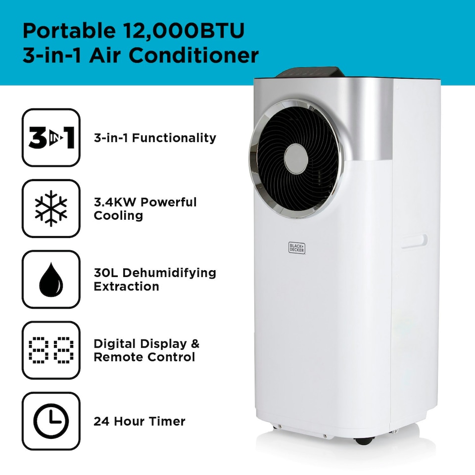 image 1 of Black and Decker BXAC40008GB 12000 BTU Air Conditioner