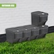 image 4 of GEEZY Durable Stackable Open Fronted Waste Bins with Lids Storage Container