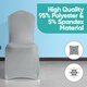 image 8 of Chair Cover Spandex Polyester Stretch, Flat Dining Slipcovers - 10pcs