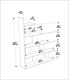 image 5 of Decorotika Echo Ladder Bookcase 5-tier Decorotika Echo Ladder Bookcase 5-tier - 120 cm H x 90 cm W x 21,8 cm D | White