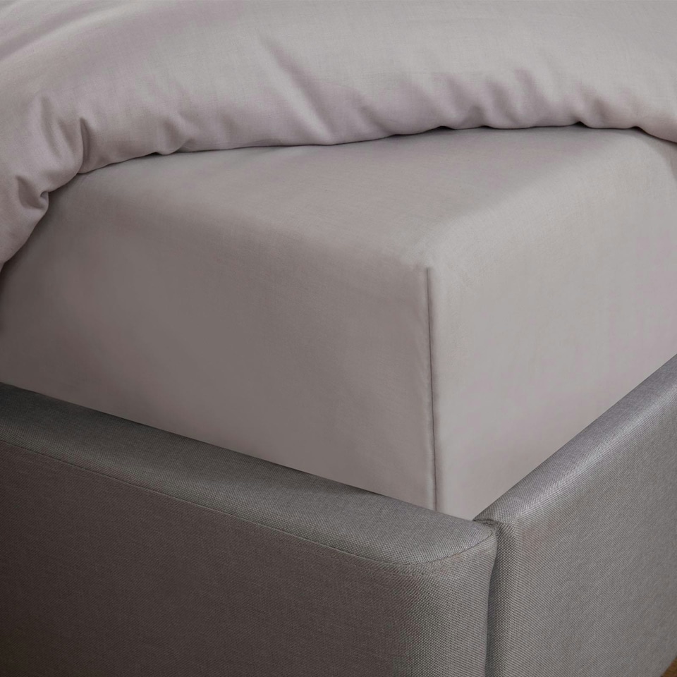 OHS 30cm Deep Fitted Elasticated Bed Sheet, Single - Silver