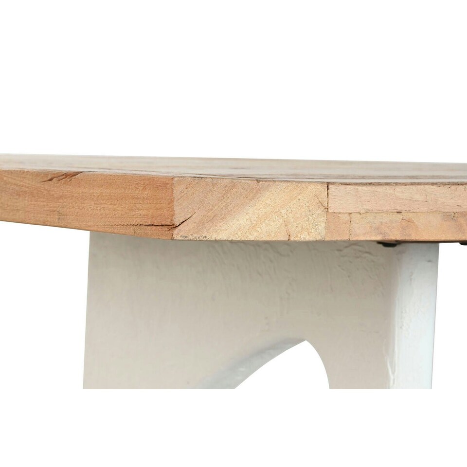 image 1 of Dining Table Home ESPRIT White Natural Recycled Wood Mango wood 200 x 100 x 77 cm 200,5 x 100,5 x 77 cm N/A