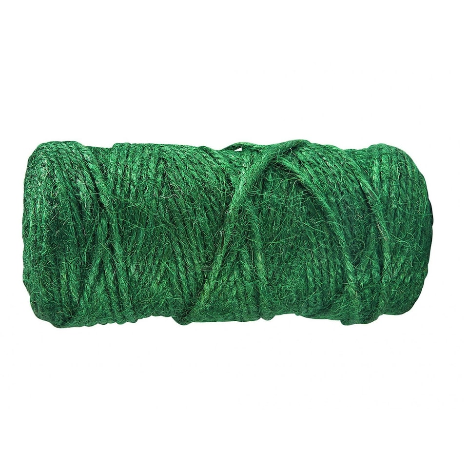 Gardman Jute Twine - Multi Colour - Green, 100g