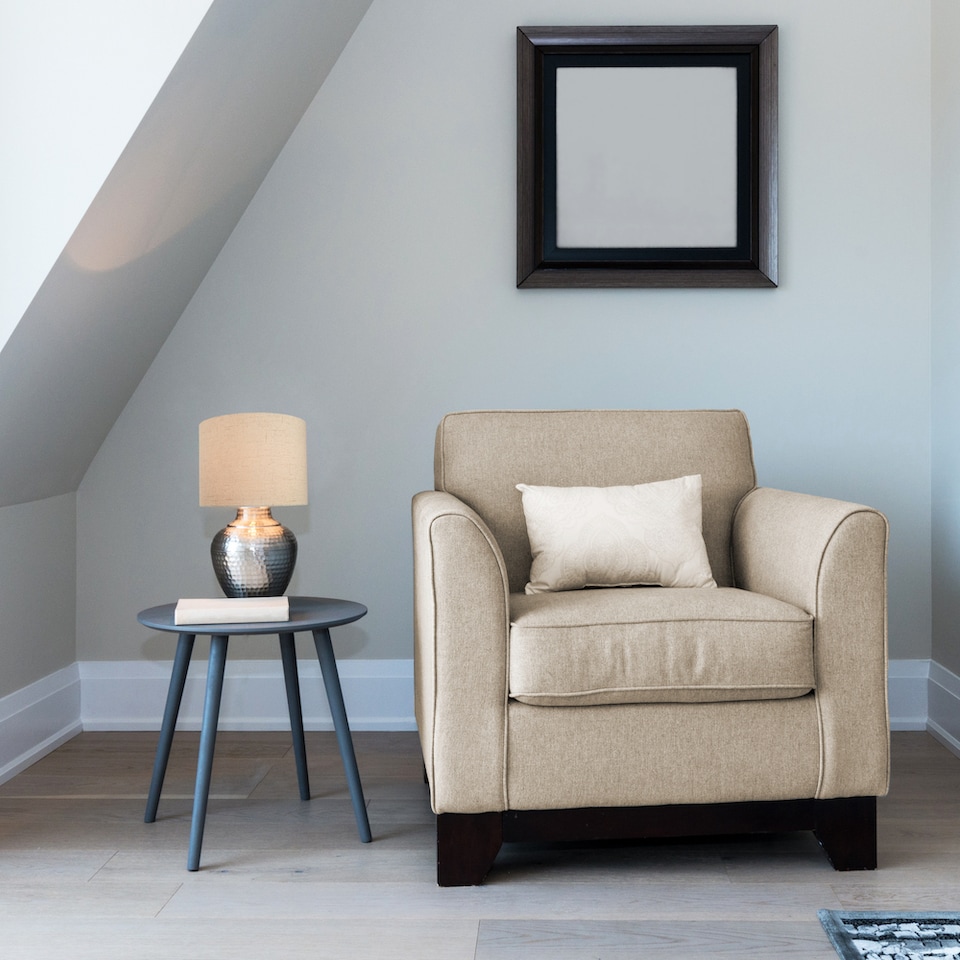 image 1 of Contemporary and Sleek Taupe Textured 10 Inch Linen Fabric Drum Lamp Shade 60w Max | Cream