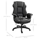 image 3 of Vinsetto Executive Office Chair, PU Leather High Back Desk Chair with Height Adjustable, Reclining Swivel Computer Chair for Home, Black