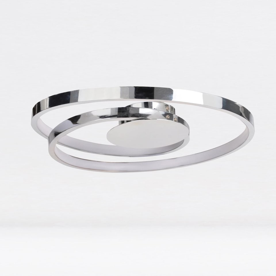 image 1 of Polished Chrome LED Swirl Flush Fitting | Chrome | 1