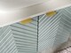 image 4 of Wall Hung Bathroom Cabinets Furniture Set Green 600mm Vanity Sink Unit with Basin and Tallboy Ribbed Fluted Cara