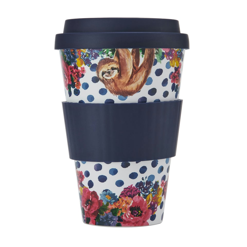 image 1 of Mikasa Wild at Heart Sloth Travel Mug, 370ml Multi
