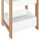 image 7 of HOMCOM 3-Tier Bathroom Rack Storage Shelf Bamboo Organiser Shower Tower for Narrow Place