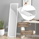 image 8 of HOMCOM Full Length Mirror with LED Lights, 15040cm Floor Mirror, Free Standing, Wall Mounted or Leaning, Full Size Body Mirror with Dimmable and 3 Colour Lighting for Bedroom, 33W, White