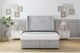 image 1 of Sloomy Rutherford Silver Naples Ottoman Bed With Mattress With 54" Wingback Headboard 6' Super King