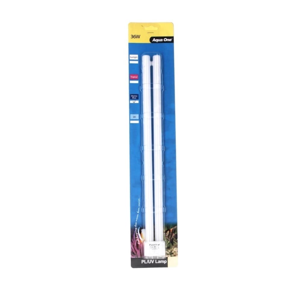 image 1 of Aqua One Mix Sunlight & Marine Blue PL CFL Light Bulb Lamp For Aquarium 9-36W Clear