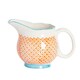 image 1 of Nicola Spring Hand-Printed Milk Jug - 300ml - Orange Orange