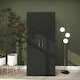 image 2 of HOMCOM Wardrobe for Bedroom, Double Wardrobe with Hanging Rail, Black