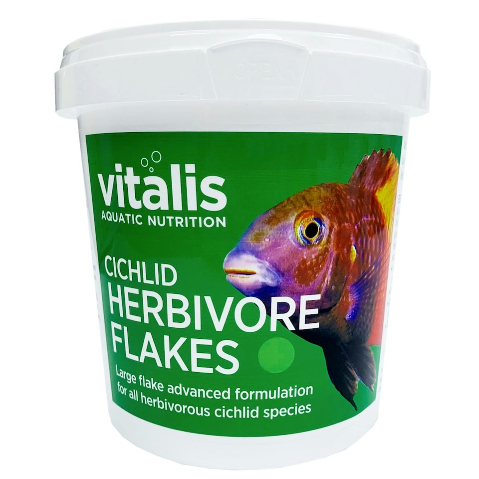 image 1 of Vitalis Cichlid Herbivore Flakes Clear