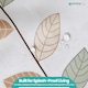 image 7 of Leaves Design Waterproof Shower Curtain with 12 Hooks - 180x200cm