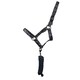 image 1 of Hy Elevate Allure Head Collar & Lead Rope - Navy/Gun Metal - Full