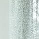 image 3 of Pair of Willow Blue Leaf Print Voile Panels 122 cm (48 inch) Rod Pocket Linen Look Panels for Bedroom and Living Room