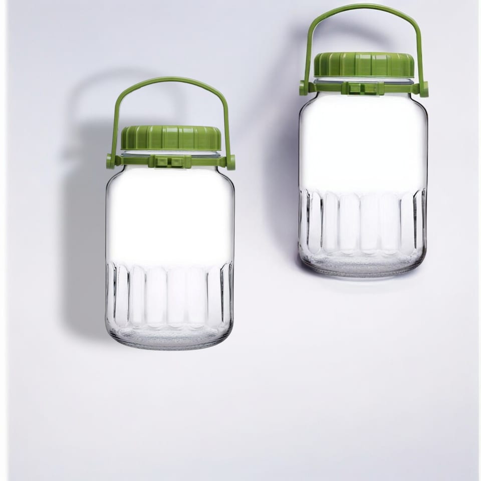 image 1 of 4 Liters Pasabahce Clear Glass Food Jar | Clear | 2