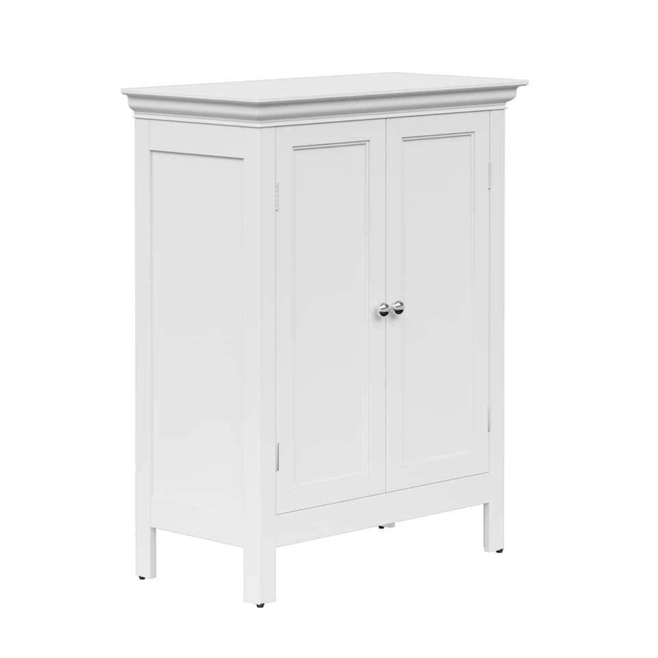 image 1 of Teamson Home Wooden Bathroom Floor Cabinet White Stratford