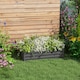 image 2 of Outsunny Raised Garden Bed Elevated Planter Box for Flowers Light Grey