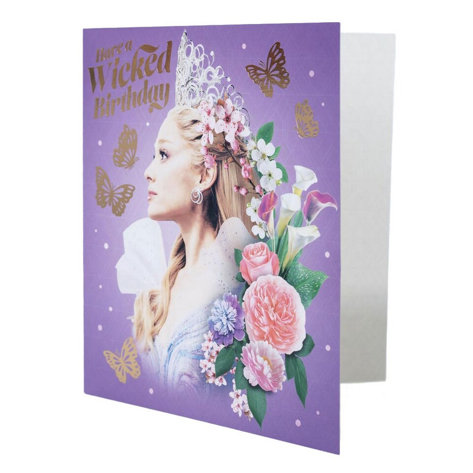 image 1 of Wicked Glinda Birthday Card | Purple | Lavender | One Size | 1