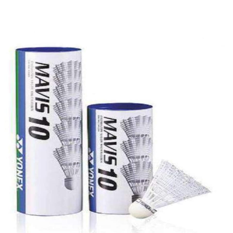 YONEX Mavis 10 Badminton Shuttlecocks - Tube of 1/2 Dozen, Colour - White, K-REY-YX10