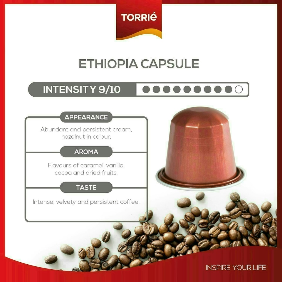 image 1 of Ethiopia Aluminium Nespresso ® Compatible Coffee Capsules (120 Pods)