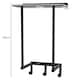 image 3 of Levede Towel Rack Wall Mounted Shelf Bathroom Storage Holder with Hooks Black
