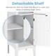 image 6 of COSTWAY 5-Tier Bathroom High Cabinet Storage Organizer White White