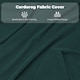 image 6 of HOMCOM Folding Chairs Set of 4 with Cushioned Seat, Steel Frame, Teal | Green | Teal green | One Size