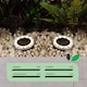 image 5 of Gardenwize 2-Pack Solar Deck Lights Bright White LED Outdoor Decking Pathway Lights