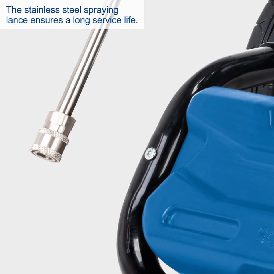 image 1 of Scheppach HCP5000 Petrol Pressure Washer, 5.9hp, 241bar Pressure, 570L/h Flow Rate, 9.2m Hose, 4 Nozzles