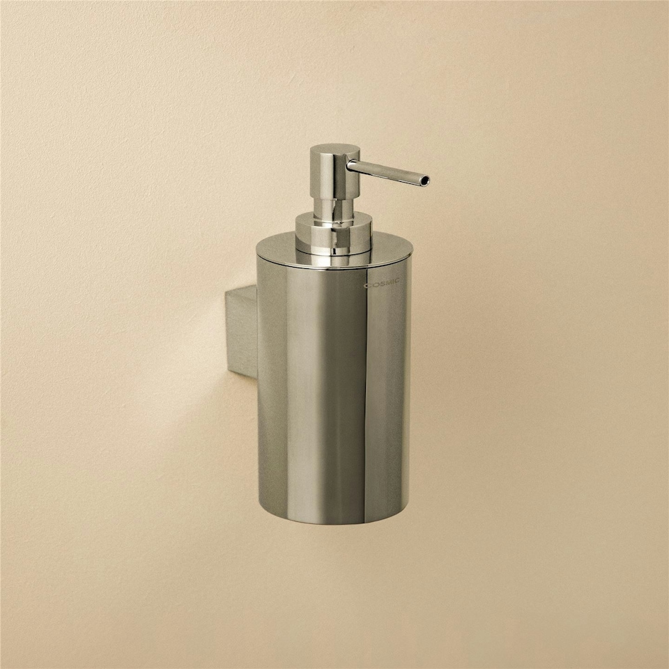 image 1 of Cosmic Wall-Mounted Soap Dispenser with Durable Stainless Steel Chrome 240 ml