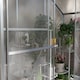 image 9 of Outsunny 6 x 2.5ft Polycarbonate Greenhouse Aluminium Green House