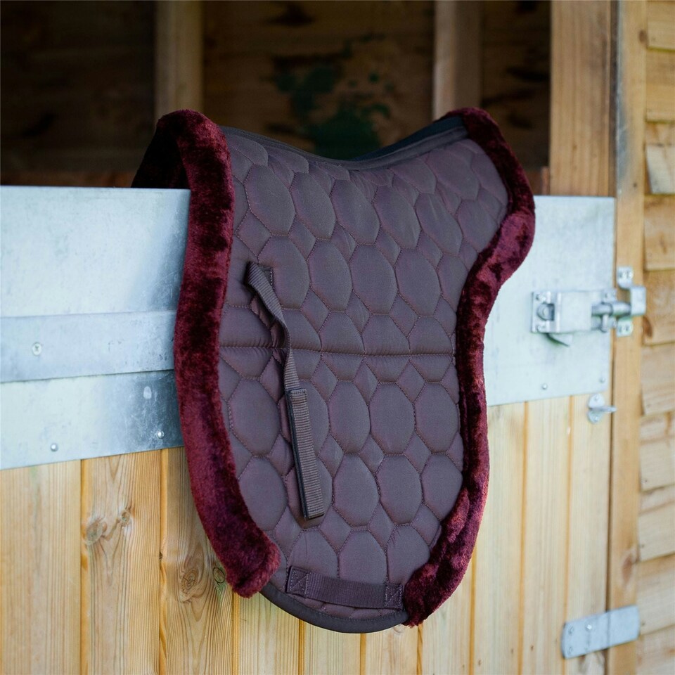 image 1 of Gallop Equestrian Prestige Fully Lined Numnah Brown | Size: One Size
Colour: Brown