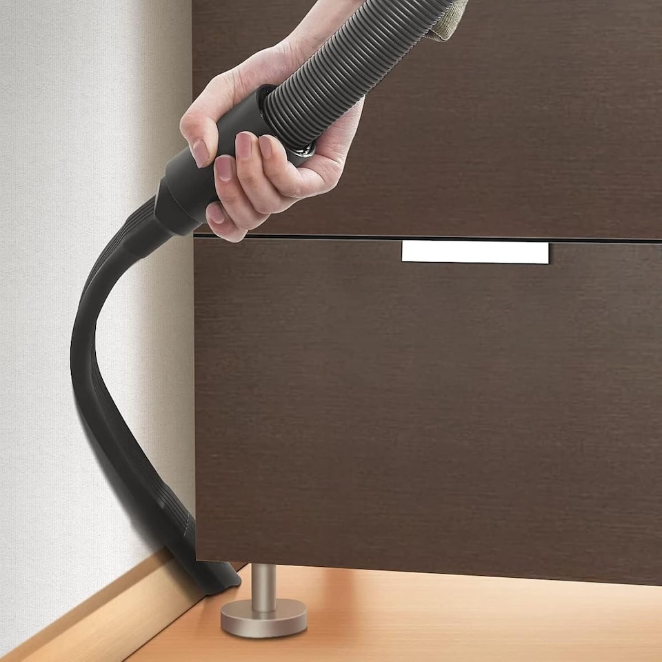 image 1 of SPARES2GO Universal Extra Long Flexible Crevice Tool for Vacuum Cleaner (32mm Diameter)