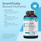 image 2 of Nutravita Vegan High Strength Omega 3 2000mg Soft Gels - Plant-Based 600mg DHA & 300mg EPA Derived from Sustainable Algal Oil - 60 Vegan Softgels