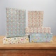 image 5 of 10 Sheets of Luxury Shapes Design Gift Wrap and Tags - New Born Baby, Birthday, Christening, Christmas etc