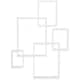 image 1 of HOMCOM Floating Shelves, Interlocking Cube Shelves for Decoration, White